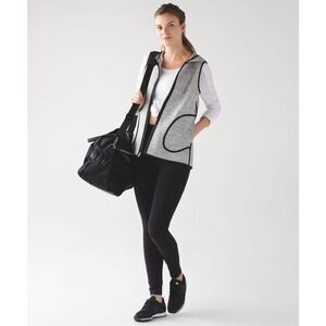 lululemon athletica Gray and Black Hooded Vest